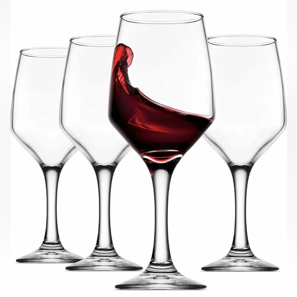 Godinger Dining Godinger Wine Glasses Italian Made Stemmed Glass